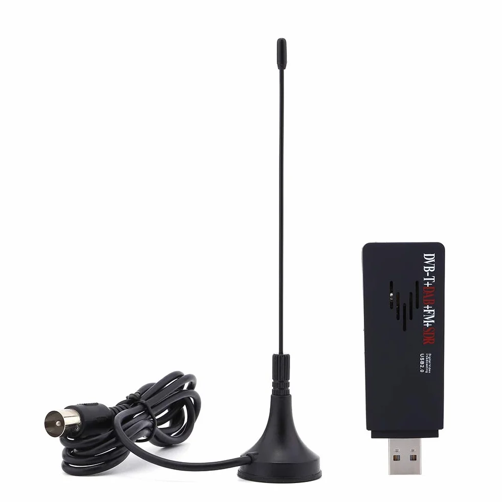 Sintonizador de TV USB y Receptor de Radio SDR - Digital HDTV DAB FM Stick RTL2832U R860T Ricevitore