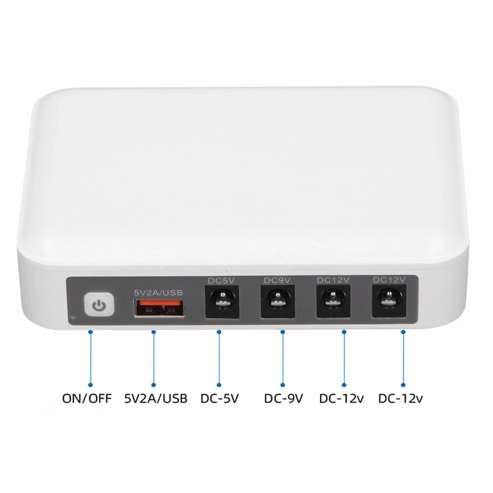 Mini UPS 6000 MAh de Gran Capacidad Router de Potencia Estable Fuente de Alimentación Ininterrumpida 5V 9V 12V Salida para WiFi, Módem, Enrutador (Enchufe de la UE)