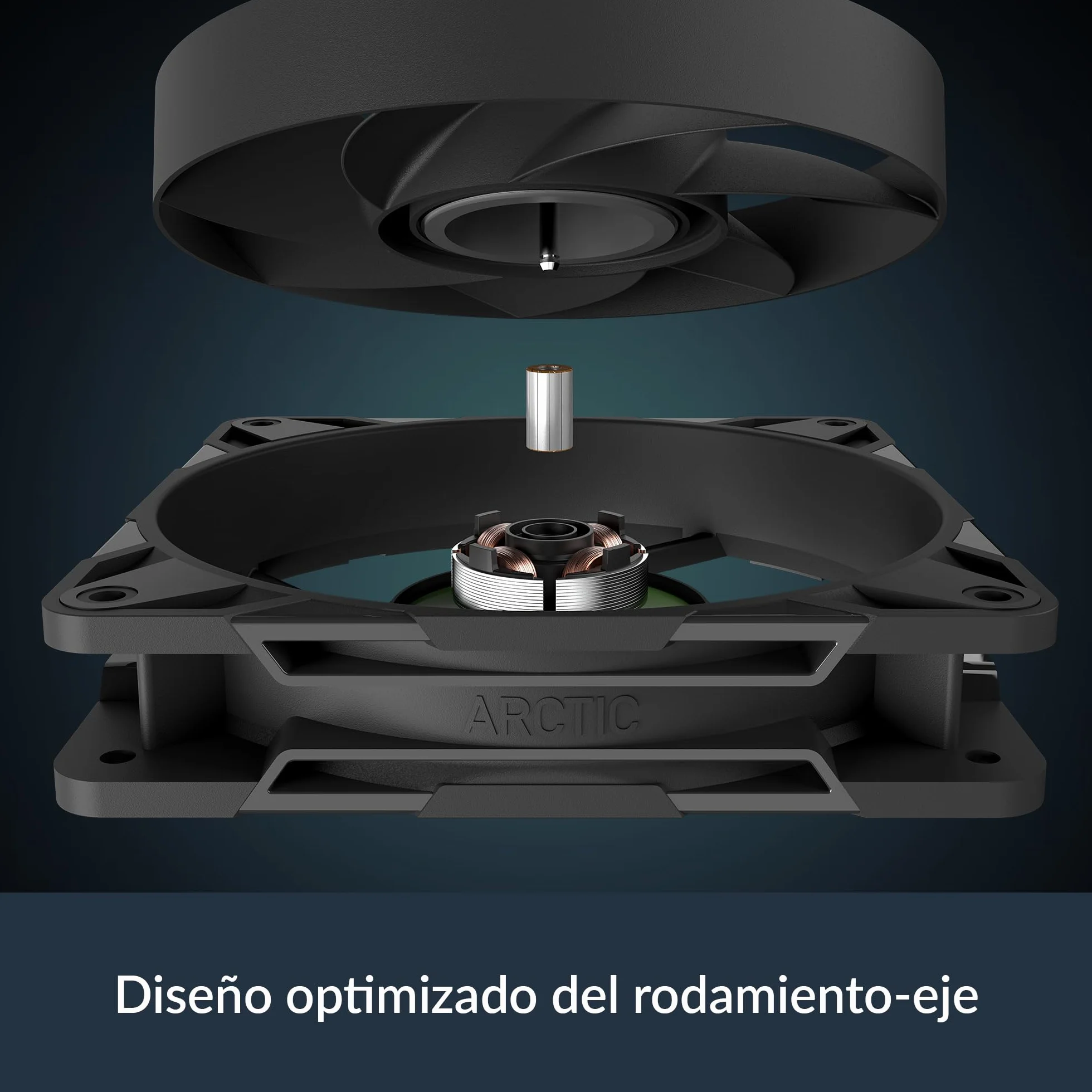 ARCTIC P12 Pro PST (5 Piezas) - Potente Ventilador de Caja PC Premium, Case Fan PWM de 120 mm con Divisor de Cable en Y, 600–3000 rpm, 0 rpm <5% PWM, Rodamiento fluidodinámico, 4 Pines - Negro