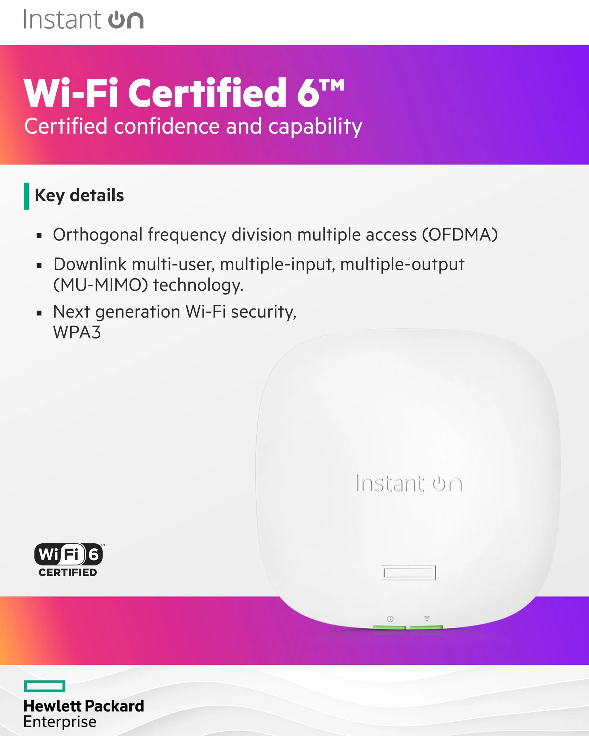 HPE Instant On AP22 Punto de Acceso