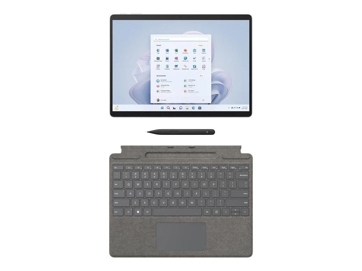 Microsoft MS Surface Pro 9 i7-256-16-W10P-sr Comercial - Platino (Reacondicionado)