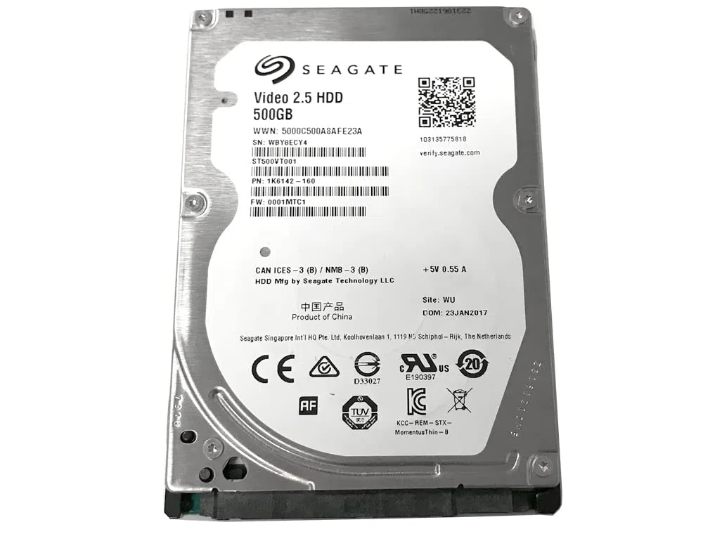Seagate ST500VT000 - Disco Duro Interno (500 GB, 6,35 cm, 5400 RPM, SATA), Color Negro