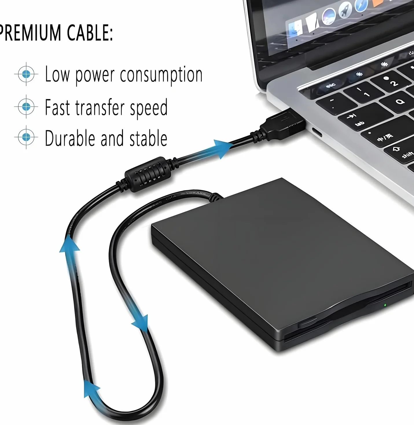 Lector de disquetes externo, Plug and Play, lector de disquetes USB 3,5" USB 1,44 MB FDD portátil para PC Windows/XP/7/8/10/11