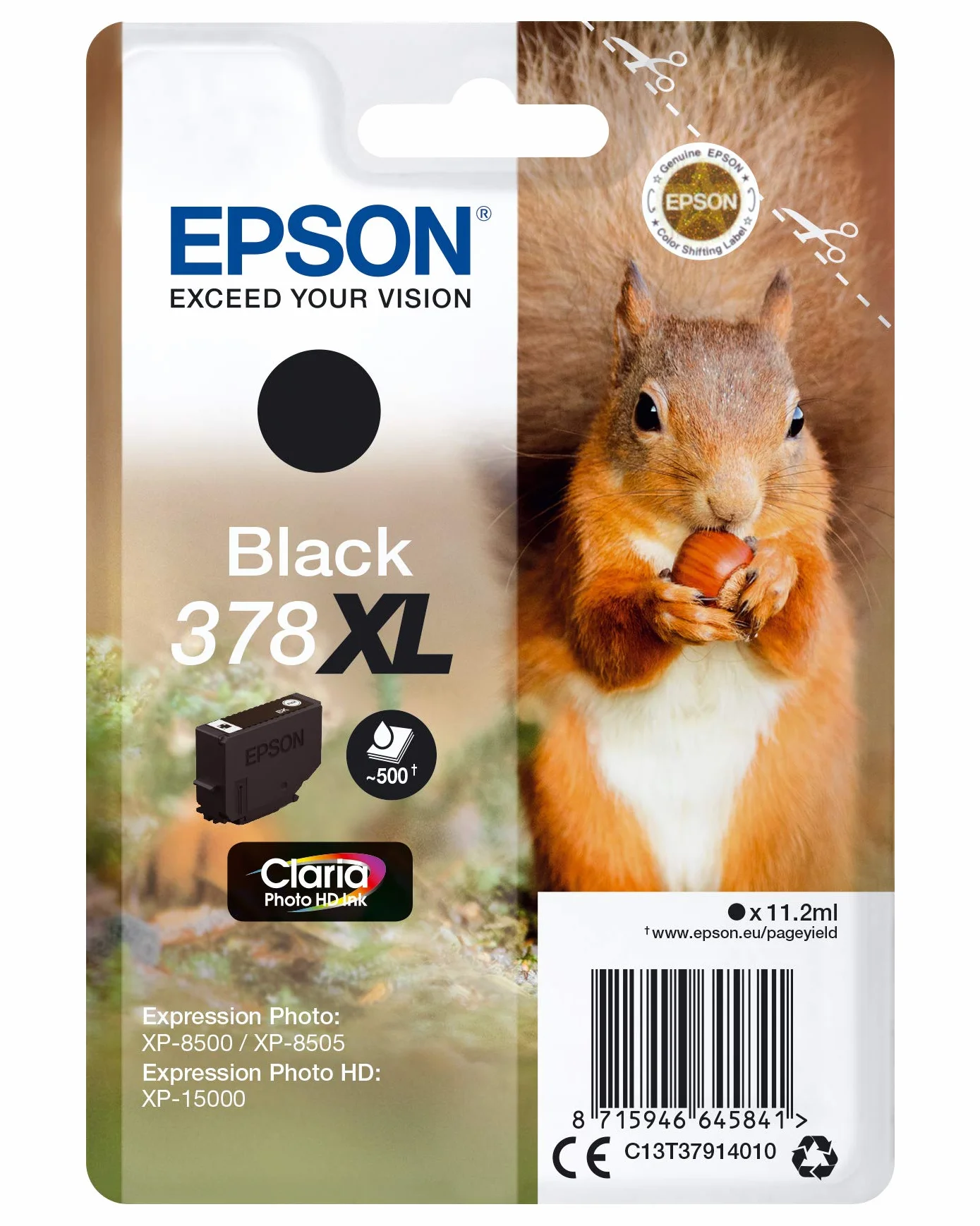 Epson 378XL Claria Photo HD Ink Cartridge for Expression Photo HD XP-15000