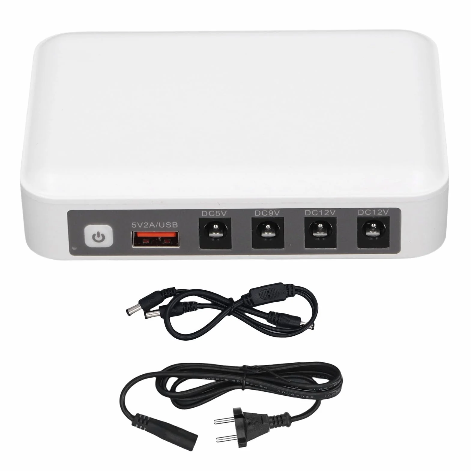 Mini UPS 6000 MAh de Gran Capacidad Router de Potencia Estable Fuente de Alimentación Ininterrumpida 5V 9V 12V Salida para WiFi, Módem, Enrutador (Enchufe de la UE)