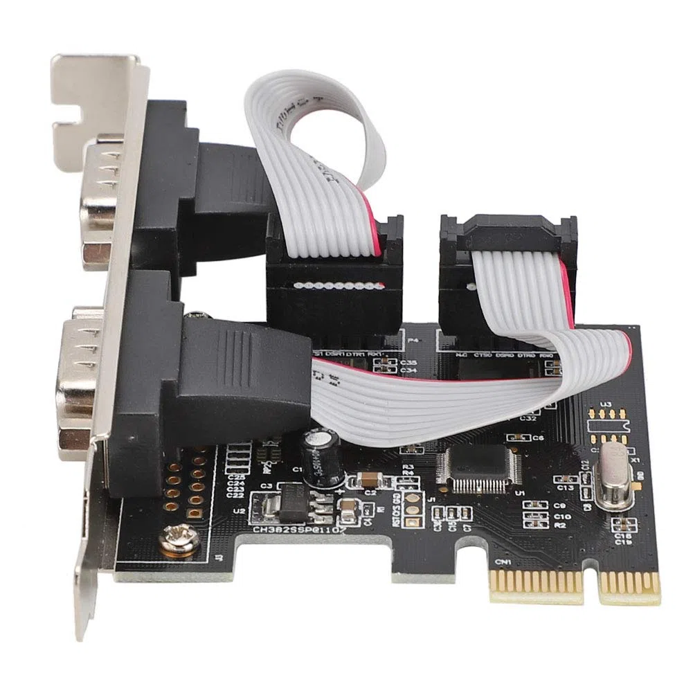 Agatige Tarjeta PCI Serie Express RS-232 DB9 2 Puertos Windows 10 11 32/64bit Linux