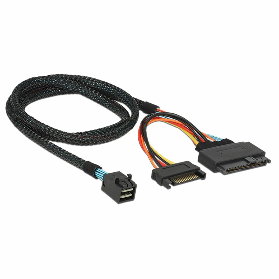 Cablecc U.2 U2 SFF-8639 NVME PCIe SSD Cable para Placa Base SSD 750 p3600 p3700 M.2 SFF-8643 Mini SAS HD