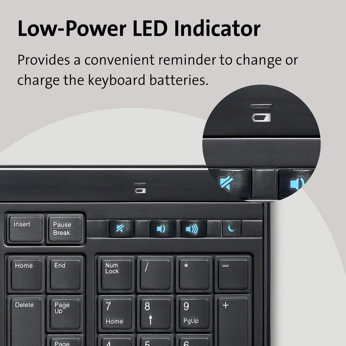Kensington K72357ES - Teclado Fino y Silencioso con Cable de Tamaño Normal Advance Fit, con Teclas Multimedia para Control del Volumen y Funcionamiento Plug & Play, Fino, Negro