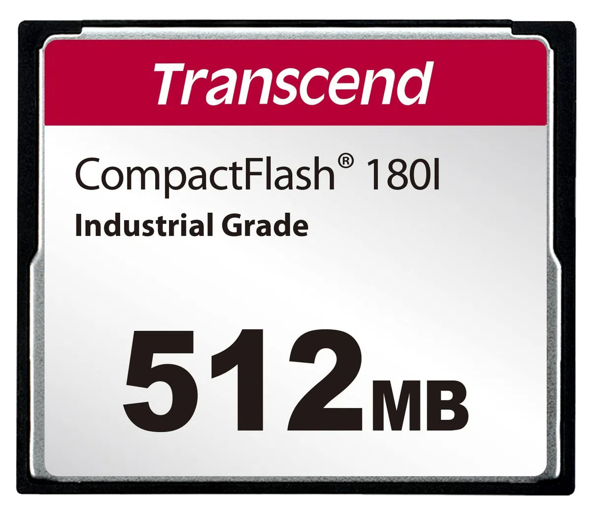 Transcend Tarjeta 180I 512MB CF para máquina CNC, tarjeta flash compacta de grado industrial TS512MCF180I