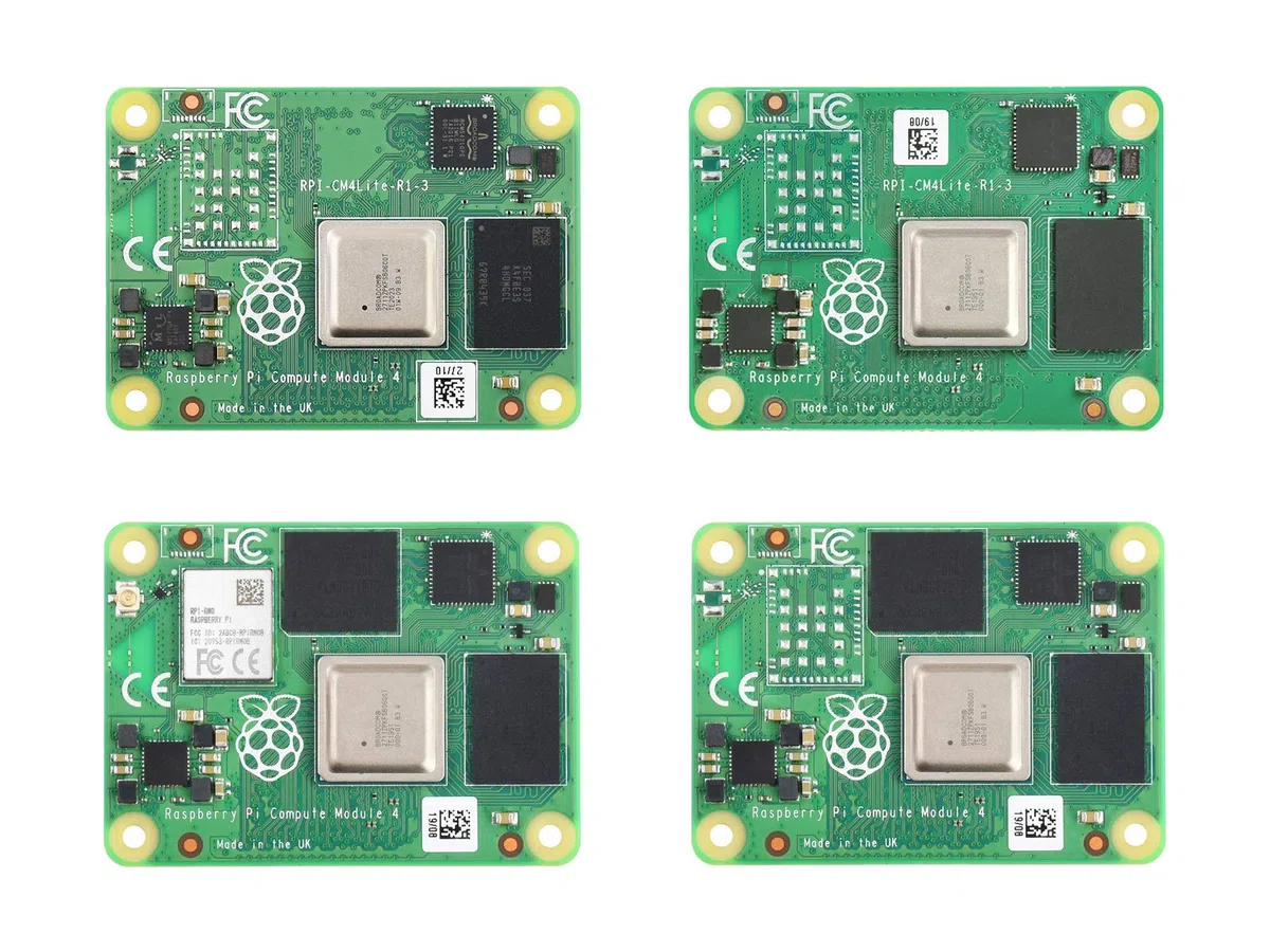 Waveshare Compute Module 4 The Power of Raspberry Pi 4 in A Compact Form Factor 8GB RAM 32GB eMMC Flash with WiFi