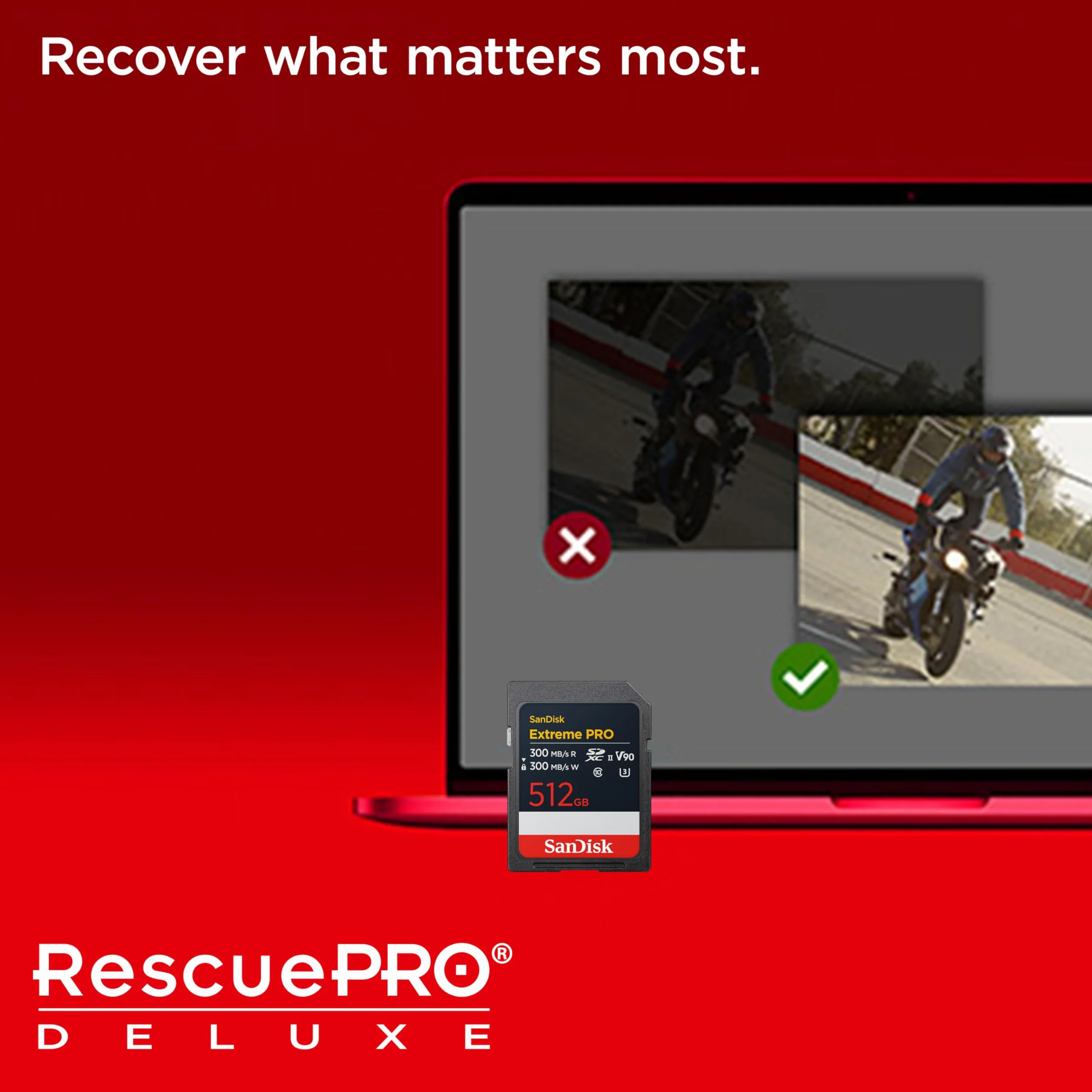 SanDisk Extreme Pro 256 GB SDXC Tarjeta, UHS-II, Velocidad de Lectura con hasta 300 MB/s, Velocidad de Escritura 300 MB/s, V90, Grabación de vídeo en 8K cinematográfica