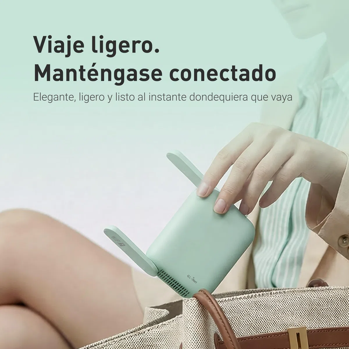 GL.iNet GL-MT3600BE (Beryl 7) Router Portátil WiFi 7, Mini VPN 2.5G para Viaje, Auto, Negocios, Móvil, RV, Crucero, Avión