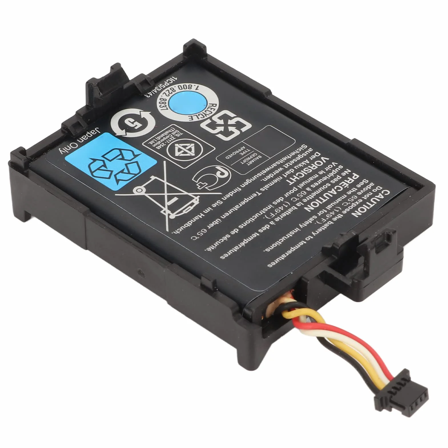 VBESTLIFE Controlador Raid T40JJ 70K80 3,7 V 1,8 WH 500 MAh Batería de Iones de Litio para DELL PERC Raid H710 H710P H730 H810 H830, para PowerEdge M620 R320 R420 R520 R620 R720