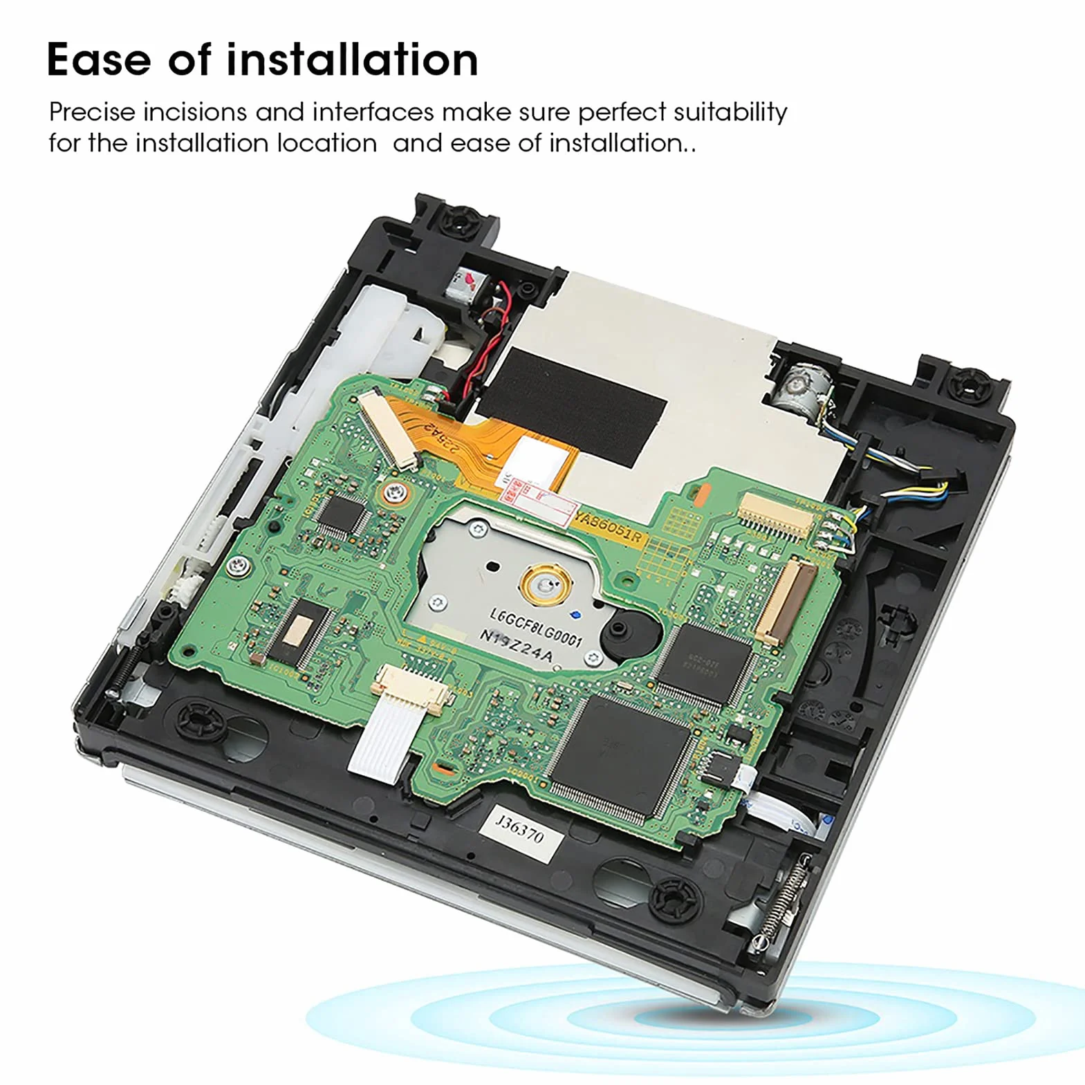 Pieza de Reparación de Repuesto de Unidad de DVD para para Consola D2E, Repuesto de Unidad de DVD Original ABS, Kits de Accesorios de Repuesto de Unidad de Disco con