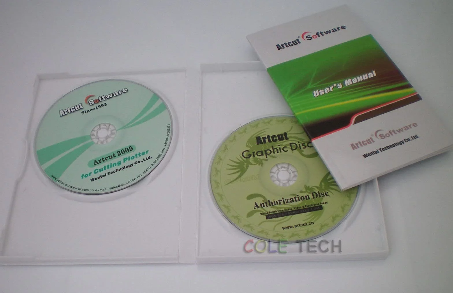 ArtCut Software 2009 Pro para plotter de vinilo de corte, 9 idiomas, 2 CD