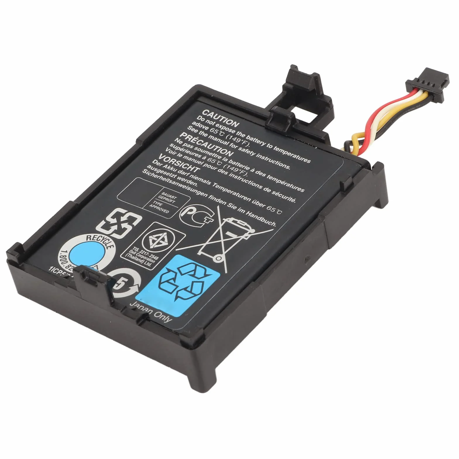 VBESTLIFE Controlador Raid T40JJ 70K80 3,7 V 1,8 WH 500 MAh Batería de Iones de Litio para DELL PERC Raid H710 H710P H730 H810 H830, para PowerEdge M620 R320 R420 R520 R620 R720