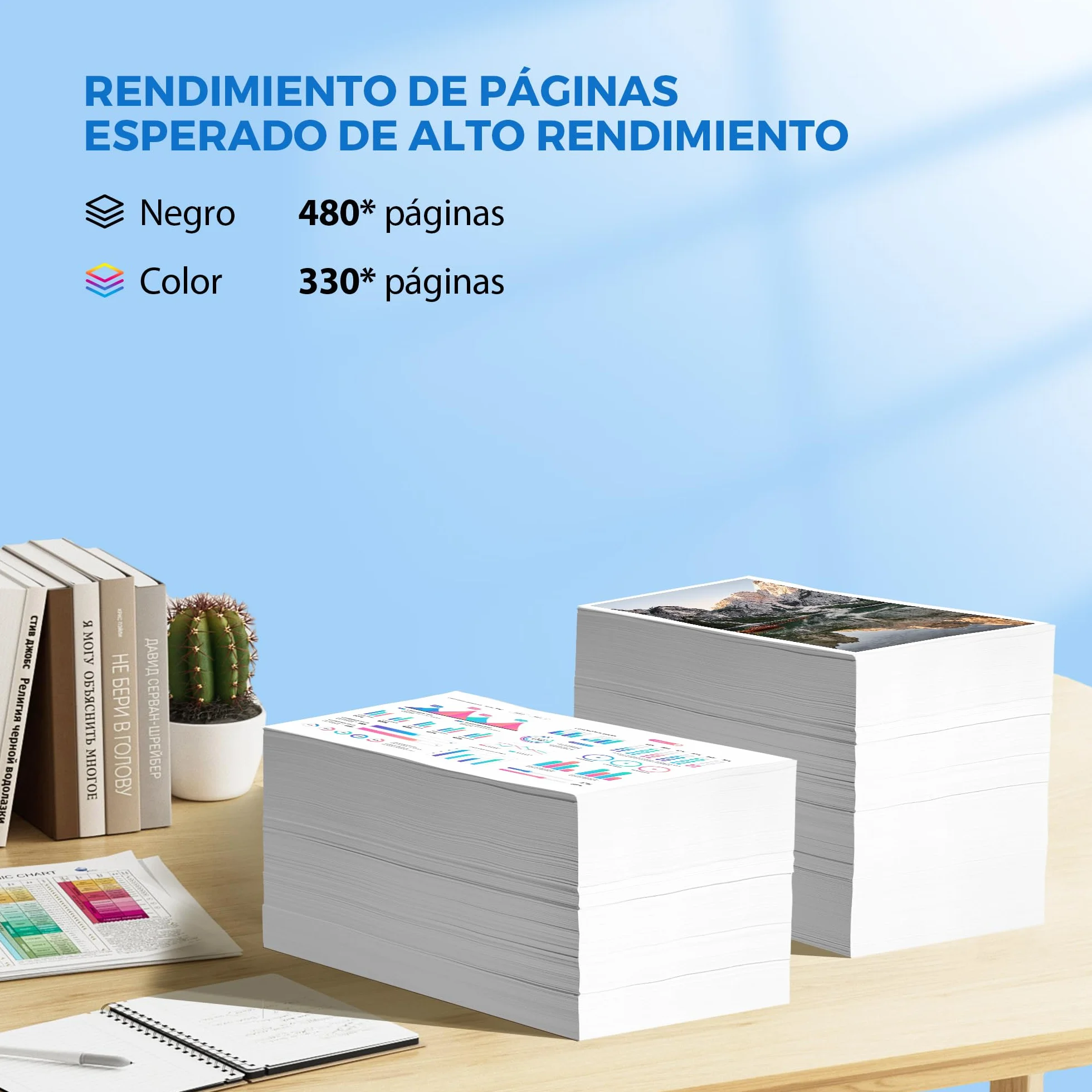 Cartuchos de Tinta Remanufacturado 302XL Compatible para HP Envy 4524 DeskJet 3630 OfficeJet 3831 5230 (2-Pack)