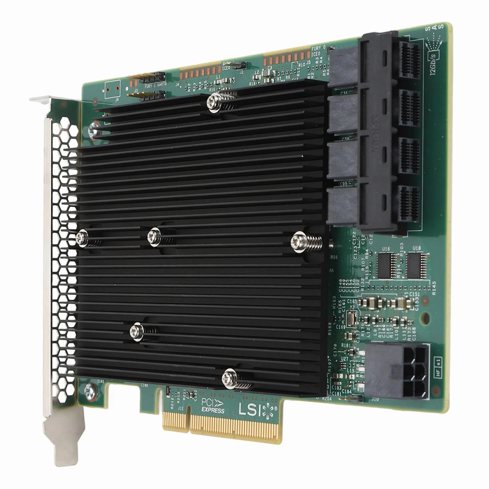 LSI SAS 93001 6I 16 Puertos 12Gbps SATA SAS Controlador Tarjeta HBA PCIe 3,0 8X Adaptador de Bus Host para Linux, VMware, Freebsd, etc.