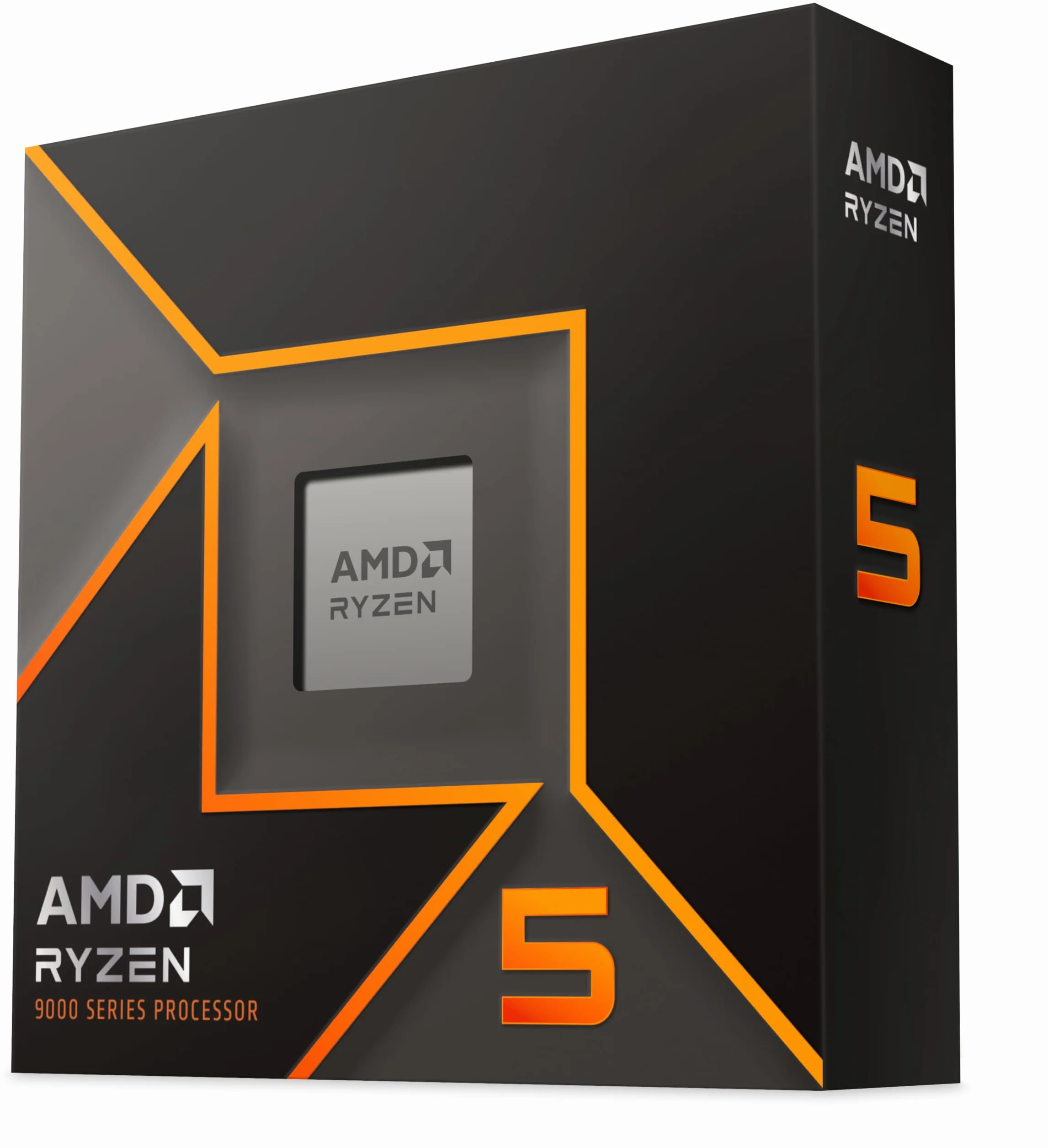 AMD Ryzen 5 9600X Procesador (Tarjeta gráfica Radeon integrada, 6 núcleos/12 Threads, 65W DTP, Socket AM5, 38MB Caché, Reloj de Aumento máx. hasta 5.4 GHz, sin Ventilador)
