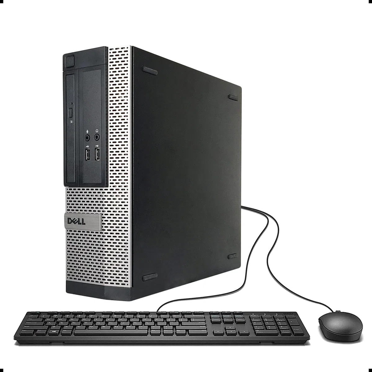 Dell Optiplex 3020 SFF - Ordenador de sobremesa (Intel Core i3-4160, 8 GB de RAM, 256 GB SSD, WiFi, Bluetooth, teclado QWERTY de EE.UU., Windows 11 Pro (reacondicionado)