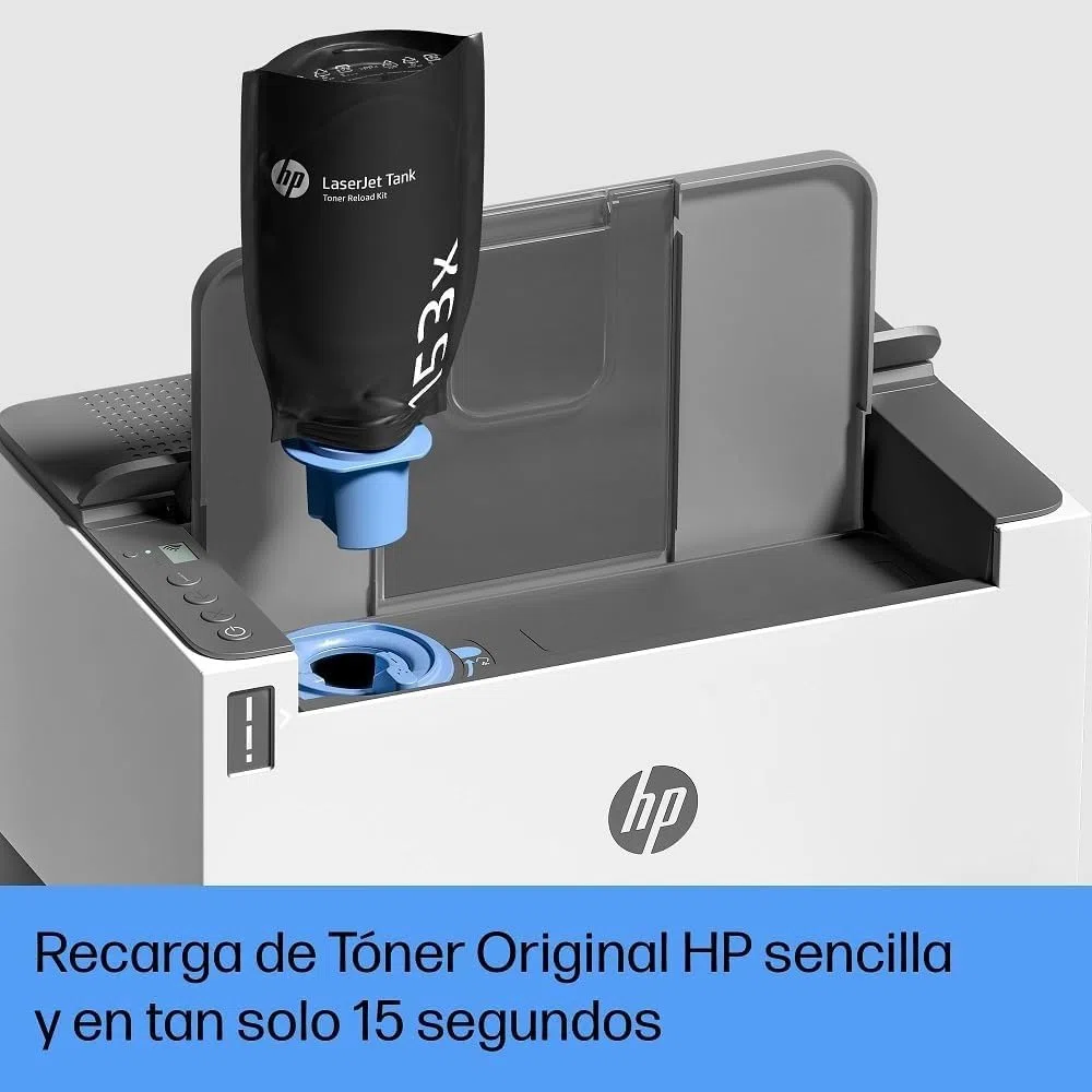 HP LaserTank 2504dw Impresora Monocromo Doble Cara Automática 22 ppm Wi-Fi USB LCD Blanca