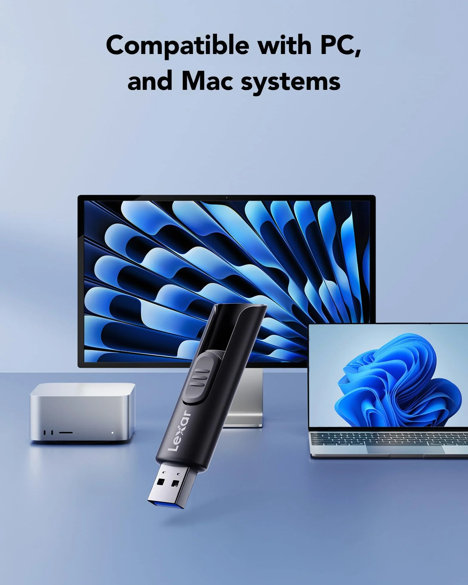 Lexar 64GB Pack de 3 Unidades Flash A30E USB 3.2 Gen 1 Unidad USB hasta 100MB/s