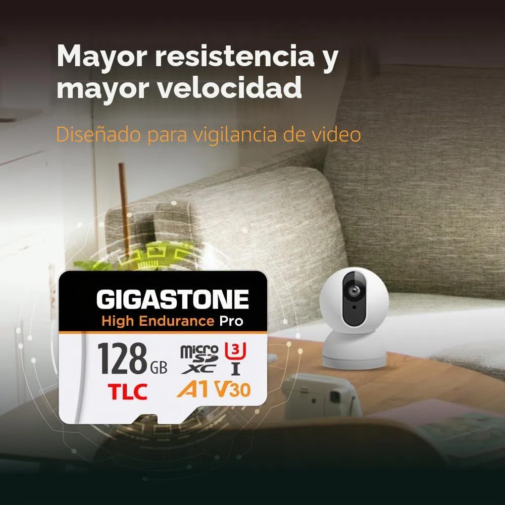 [Recuperación de Datos Gratuita de 5 años] Tarjeta Micro SD GIGASTONE de 128GB, Velocidad de la Serie Pro de Alta Resistencia de hasta 100 MB/s, Compatible con cámara de salpicadero REDTIGER Rove