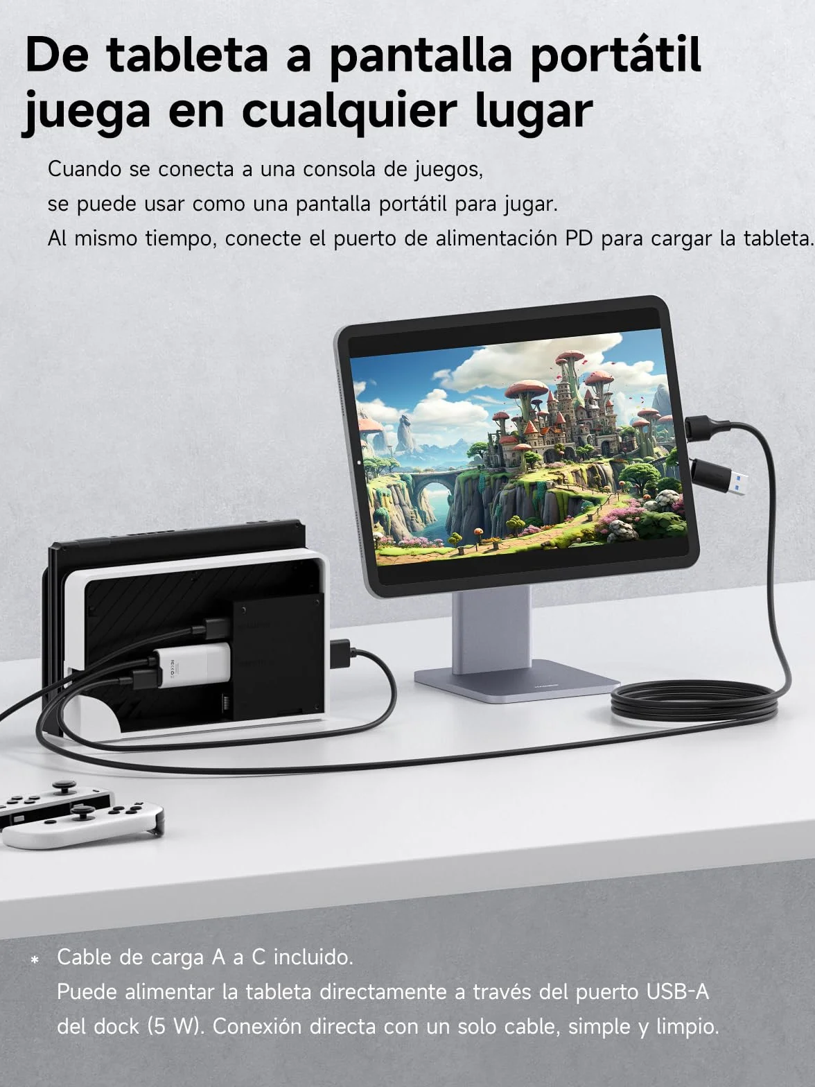 Hagibis Capturadora | USB 3.0 con PD 100W | HDMI a USB A/C | Capturadora de Video 1080P@60fps YUY2/MJPEG MS2130 | Grabadora para Meta Quest 3, Switch, PS5, VR, Streaming