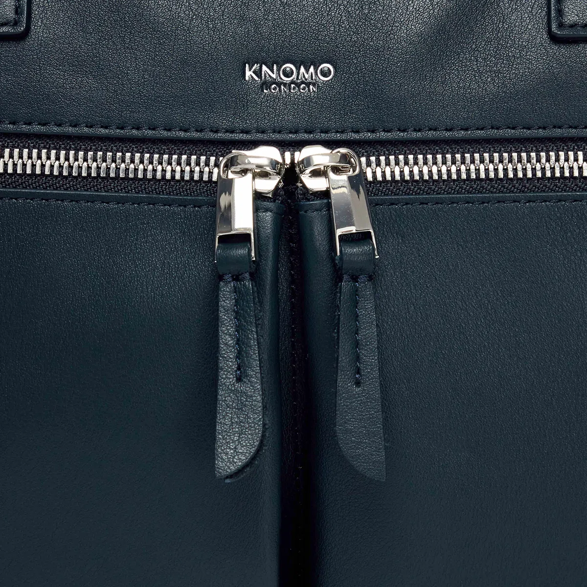 KNOMO Hanover Maletín para Laptop 14 Pulgadas Bolsa de Trabajo Delgada Correa Desmontable Azul Marino