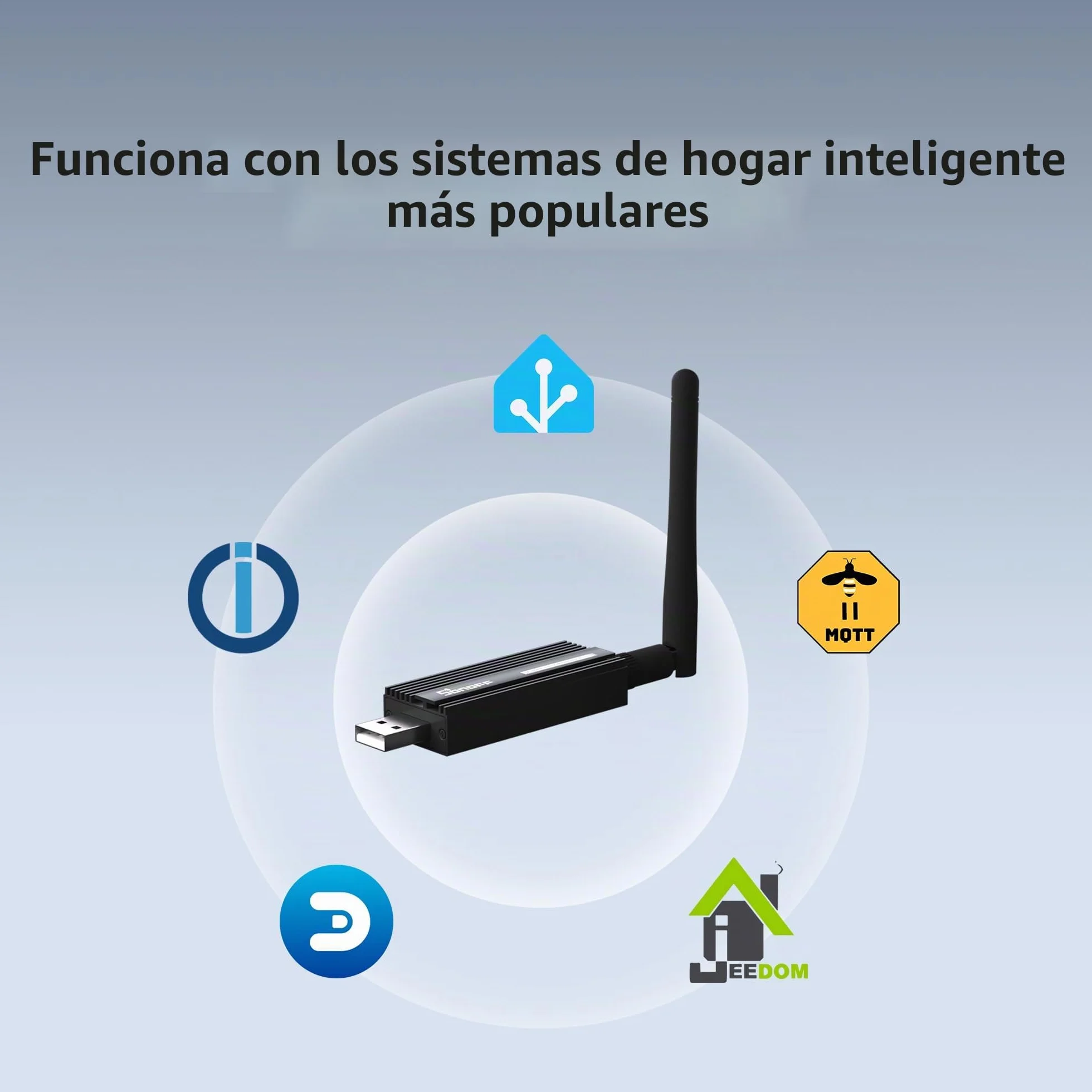 SONOFF Universal Zigbee 3.0 USB Dongle Plus Gateway con Antena para Home Assistant, IoBroker etc