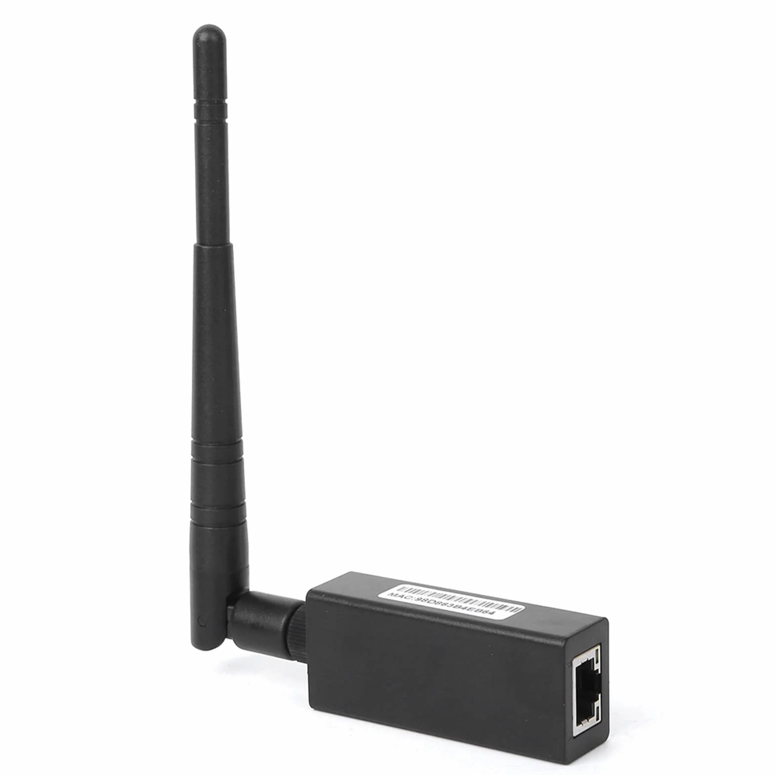 Convertidor WiFi Servidor Serie con Interfaz RJ45 Antena Externa Soporte Modbus TCP Módulo Comunicación Inalámbrica Montaje en Pared para Automatización Industrial y Control Remoto