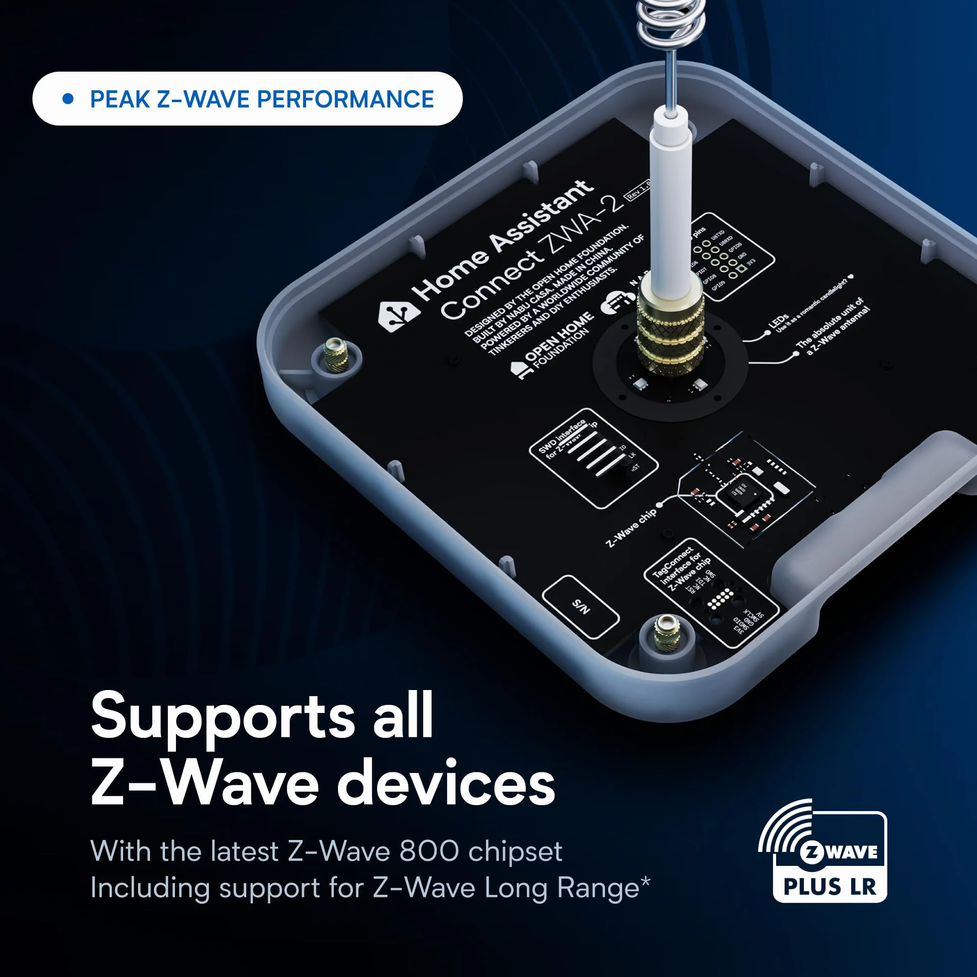 Home Assistant Connect ZWA-2 | Conecta Dispositivos Z-Wave a Home Assistant | Hardware Oficial de Home Assistant