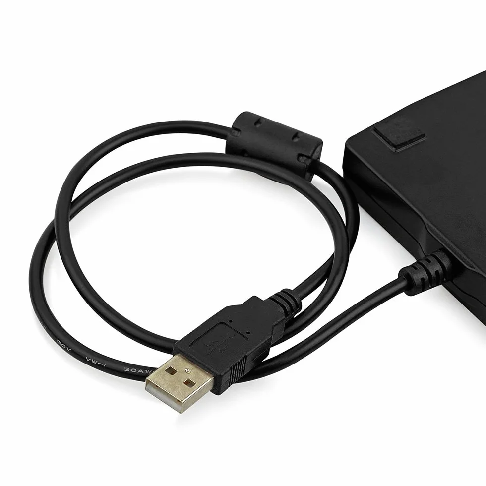 Market&YCY Unidad de Disquete USB DE 3.5" 1.44 MB FDD Unidad de Disquete Externa portátil Lector de Disquetera USB Plug and Play para PC Windows 10 8 7 Windows 98 2000 Windows XP Vista Mac - Negro