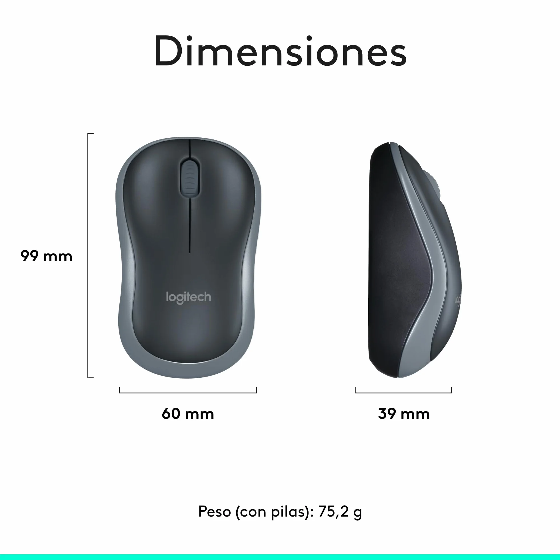 Logitech MK270 Combo Teclado y Ratón Inalámbrico para Windows, 2,4GHz Inalámbrico, Ratón Compacto, 8 Teclas Multimedia y de Acceso Directo, 2 años de batería, PC, PC Portátil, QWERTY Español - Negro