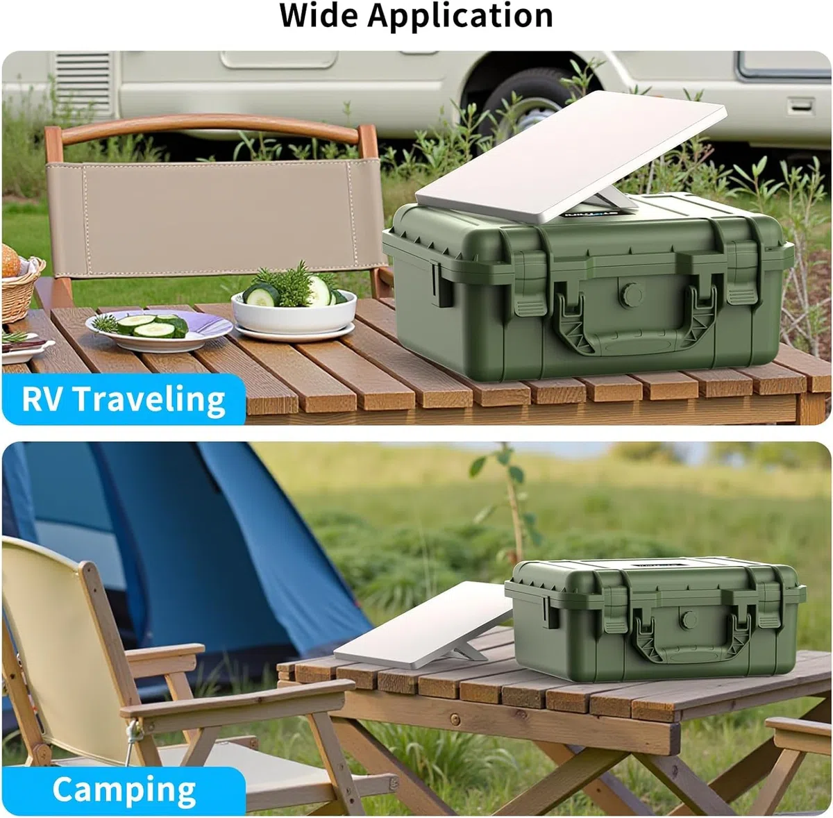Starlink Mini Case - Starlink Mini Accesorios Impermeable Portátil Funda Protectora Dura para Viaje de PP con Espuma Precortada para Starlink Dishy, verde, Viajes