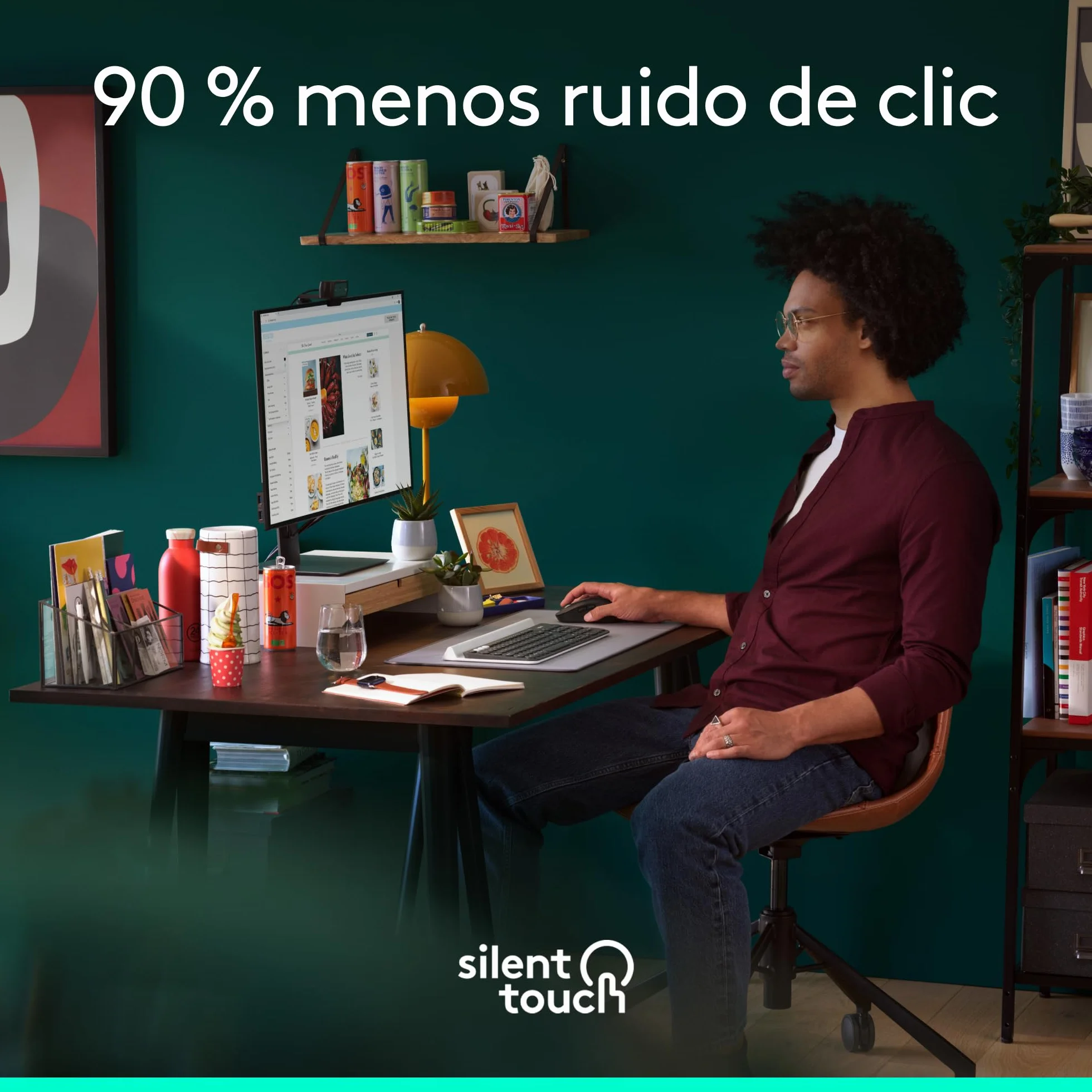 Logitech Signature M650 L ratón inalámbrico de tamaño Normal - para Manos Grandes, 2 años de Pila, clics silenciosos, Botones Personalizables, Bluetooth, PC/Mac/multidispositivo/Chromebook - Grafito