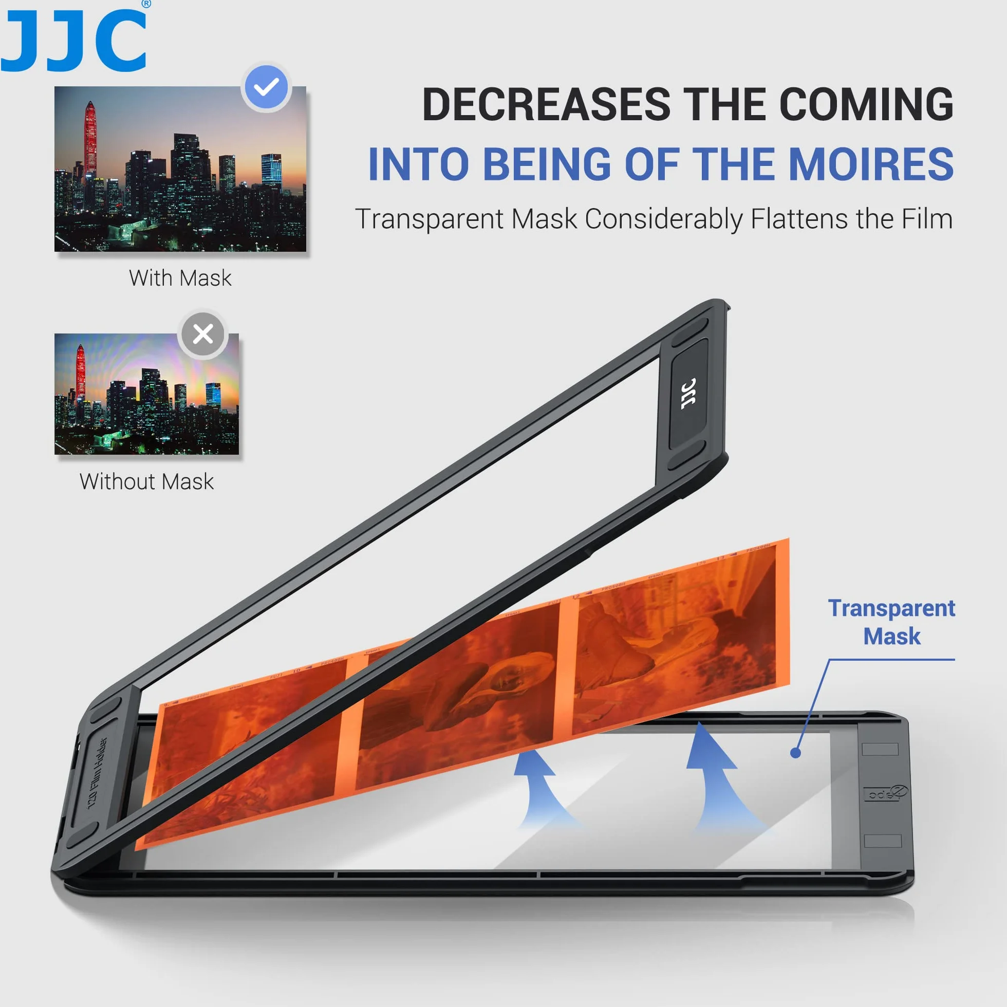 JJC 120 Soportes Película Negativa Formato Medio, Soporte Magnético para Escanear Películas en Escáner Plano Estándar con Superficie de Escaneo de Unidad Transparencia de Retroiluminación 190 x 57.1mm