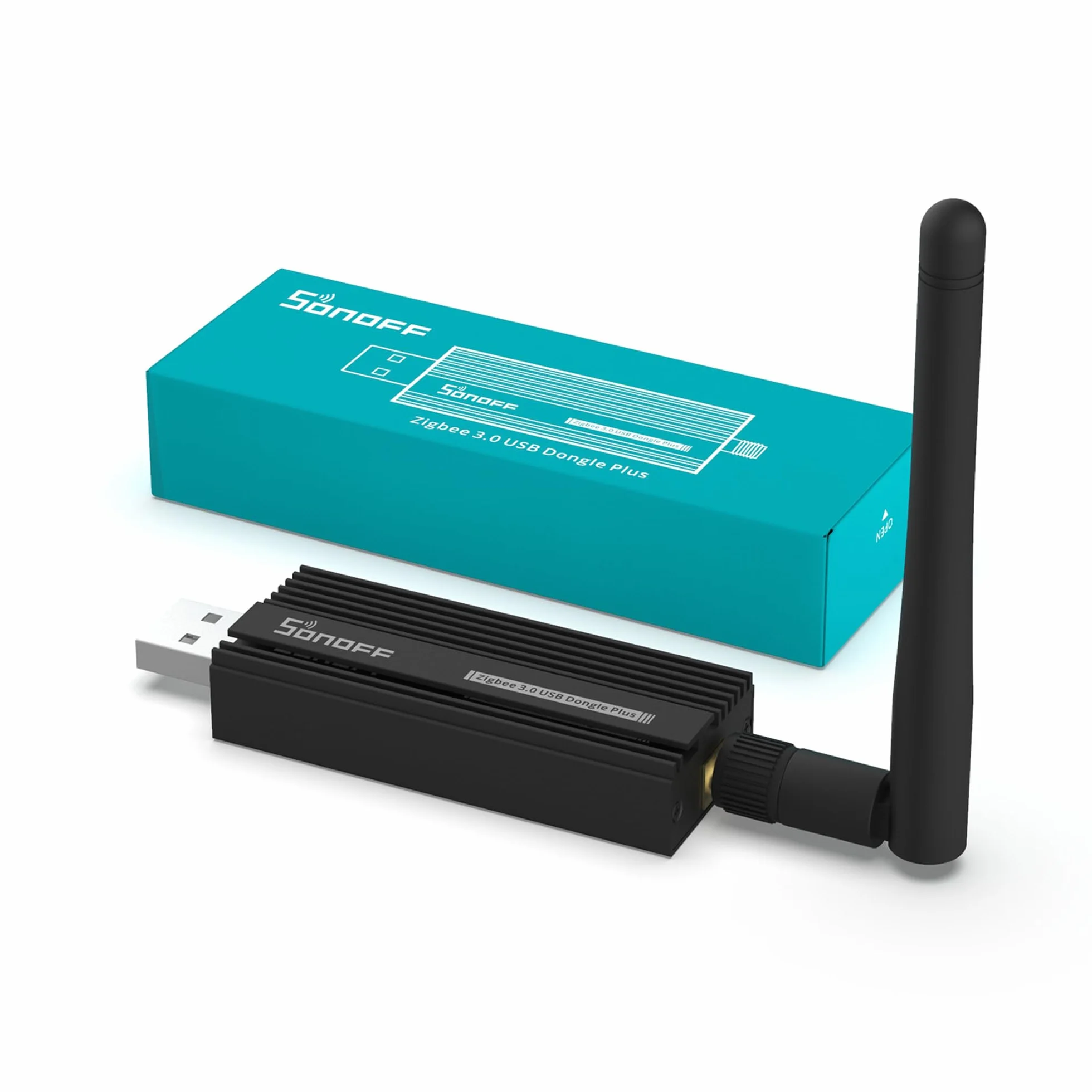 SONOFF Universal Zigbee 3.0 USB Dongle Plus Gateway con Antena para Home Assistant, IoBroker etc