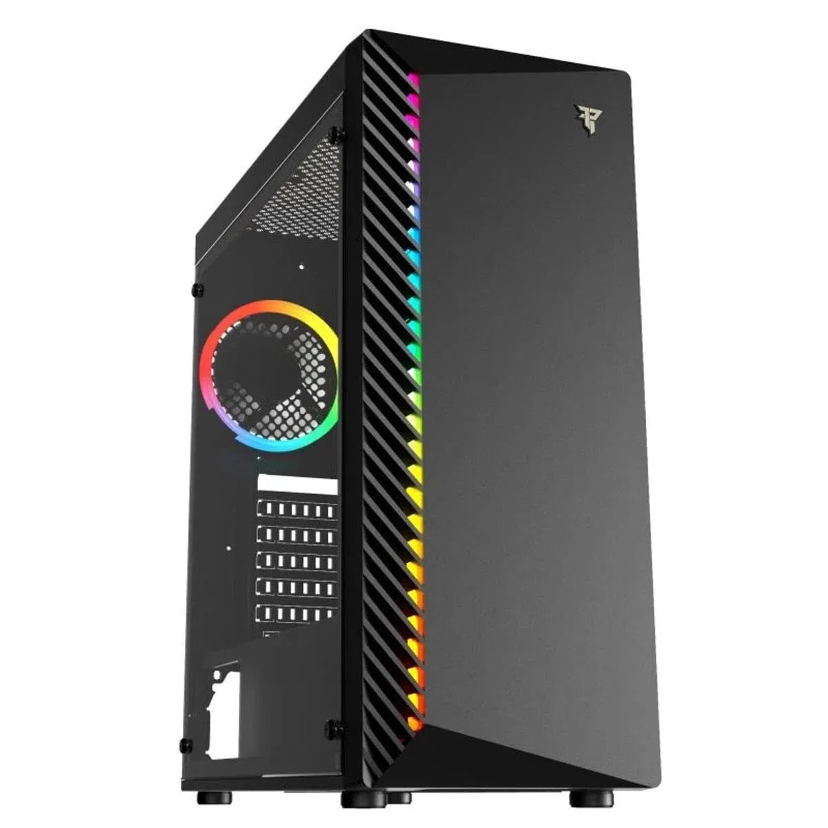 Tempest Shade Torre PC RGB ATX Cristal Templado USB 3.0 4 Ventiladores 120mm Preinstalados Gaming Negra