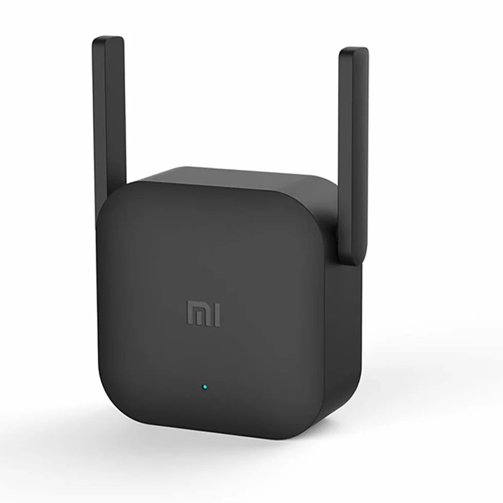Xiaomi -122 WiFi Amplifier Pro, 2 Antenas Externas, Plug and Play, Router Inalámbrico, Color Negro